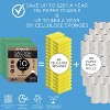LOLA Swedish Dishcloths 320 Pk Biodegradable Reusable Paper Towels Absorbent Cellulose Kitchen Sponge Cloths Zero Waste Odor Free, Made in Germany - 4 of 4