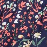 classic navy garden print