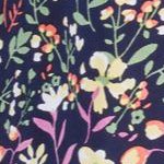 classic navy garden print