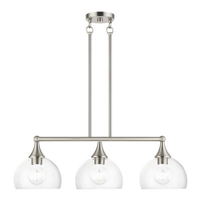 Livex Lighting Glendon 3 - Light Chandelier in  Brushed Nickel