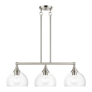 Livex Lighting Glendon 3 - Light Chandelier in  Brushed Nickel - 1 of 4