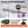 VEVOR Belt Conveyor, 47 x 7.8 inch Conveyor Table, Heavy Duty Stainless Steel Motorized Belt Conveyor, Silver(Double Guardrail) - 4 of 4