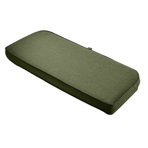 41" x 18" x 3" Montlake Water-Resistant Patio Bench/Settee Contoured Back Cushion - Classic Accessories - 1 of 4