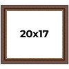 PosterPalooza | Traditional Brown Picture Frame - UV Acrylic, Backing Board, Hanging Hardware Included - 2 of 4