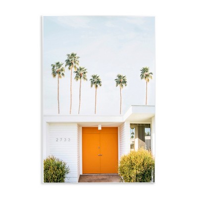 Stupell Industries Palm Springs Orange Door, 10" x 15"