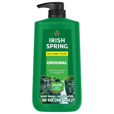 Irish Spring Original Clean Body Wash for Men - 30oz Pump