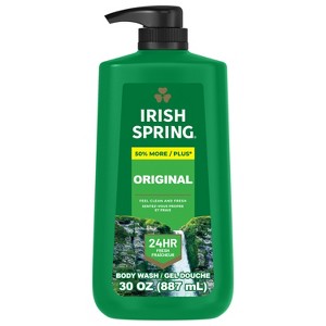 Irish Spring Original Clean Body Wash for Men - 30oz Pump - 1 of 4