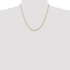 Black Bow Jewelry 2.25mm, 14k Yellow Gold, D/C Quadruple Rope Chain Necklace - 2 of 4