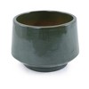 NAYSAYE Planter Set of 3 Ceramic Flowerpot Sleek Glossy Design Elegant Style for Indoor Outdoor Garden, Green, 14.7"*14.7"*10.7" - 4 of 4