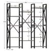 5 Tier Bookcase, Triple Wide Book Shelf for Living Room, 5 Shelf Bookcase for Living Room with 14 Open Book Shelves - 2 of 4