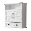 VANIRROR Medicine Cabinet with Motion Sensor Light & Adjustable Shelves – Wall Cabinet with Two Doors, Bathroom Storage Cabinet Over Toilet - 2 of 4