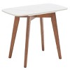 Karina Rectangular End Table - White Ceramic Faux Marble/Walnut - Safavieh - 3 of 4