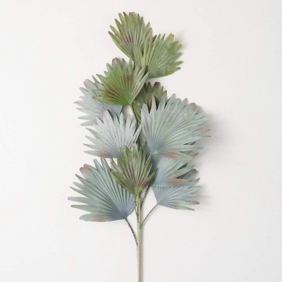 Sullivans Artificial 4' Oversized Dusty Palm Spray, Green