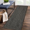 Modern Braided Print Area Rug Machine Washable Rug Stain Resistant Indoor Carpet With Non-Slip Backing Non Shedding Low Pile Floor Cover - 2 of 4