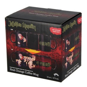 Jujutsu Kaisen Yuji Itadori Anime Manga Heat Reactive Color Changing 16 OZ. Tea Coffee Mug Cup Black - 1 of 4