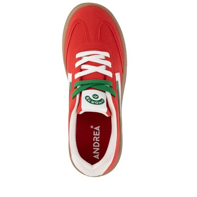 Женские кроссовки Andrea Women's Urban Casual Sneakers 61814-3907566 Red 7 — фото 4