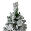 Northlight 6.5' Pre-Lit Flocked Somerset Spruce Artificial Christmas Tree - Clear Lights - image 3 of 4