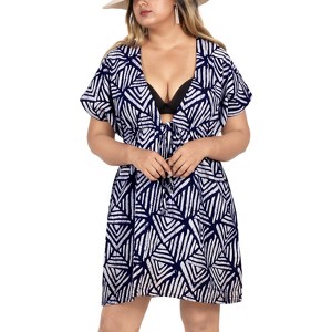 beach cover up wrap dress plus size NOBRAND Women's Plus Size Kaftan Dress Plus Size Maxi Dress Moo Moos Beach Cover Up,Bathing Suit Cover-Up Loungewear, Size: One Size
