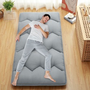 TackView Japanese Futon Floor Mattress for Adults Kids, Roll Up Sleeping Mattress for Floor, Futon Floor Bed for Camping Trips Guest Room - 1 of 4