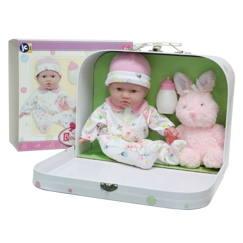 JC Toys La Baby 11&#34; Soft Body Play Doll Body Travel Case Gift Set in Pink, 1 of 6