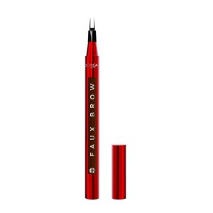 L'Oreal Paris Faux Brow Eyebrow Tint Double Brush Brow Pen - Brunette - 0.03 fl oz - 1 of 4
