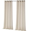 Kate Aurora 2 Pack Semi Sheer Grommet Top Window Curtains - 2 of 3