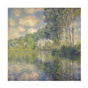 Trademark Fine Art -Monet 'Poplars On The Epte' Canvas Art - 1 of 4