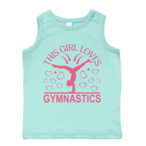 The Juniper Shop This Girl Loves Gymnastics Toddler Tank - 1 of 4
