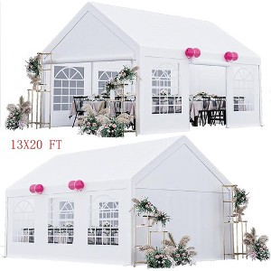 arty Tent Heavy Duty Wedding Canopy W/ Removable Sidewall & Storage Bag - 1 of 4