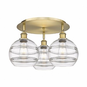 Rochester - 3 Light Flush Mount In Industrial Style-10.88 Inches Tall and 19.75 Inches Wide - 1 of 1