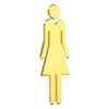 Unique Bargains Self-Adhesive Decor Office Business Women Restroom Sign - 3 of 4