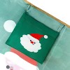 Wrapables Large & Small Foldable Nylon Reusable Shopping Bags (Set of 2), Santa Claus - 4 of 4