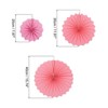 Unique Bargains Home Party Decoration Festive Paper Fans with 6 Pcs - 2 of 4