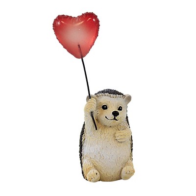 Ganz 4.25 In Hedgehog Holding Heart Red Heart Balloon Animal Figurines