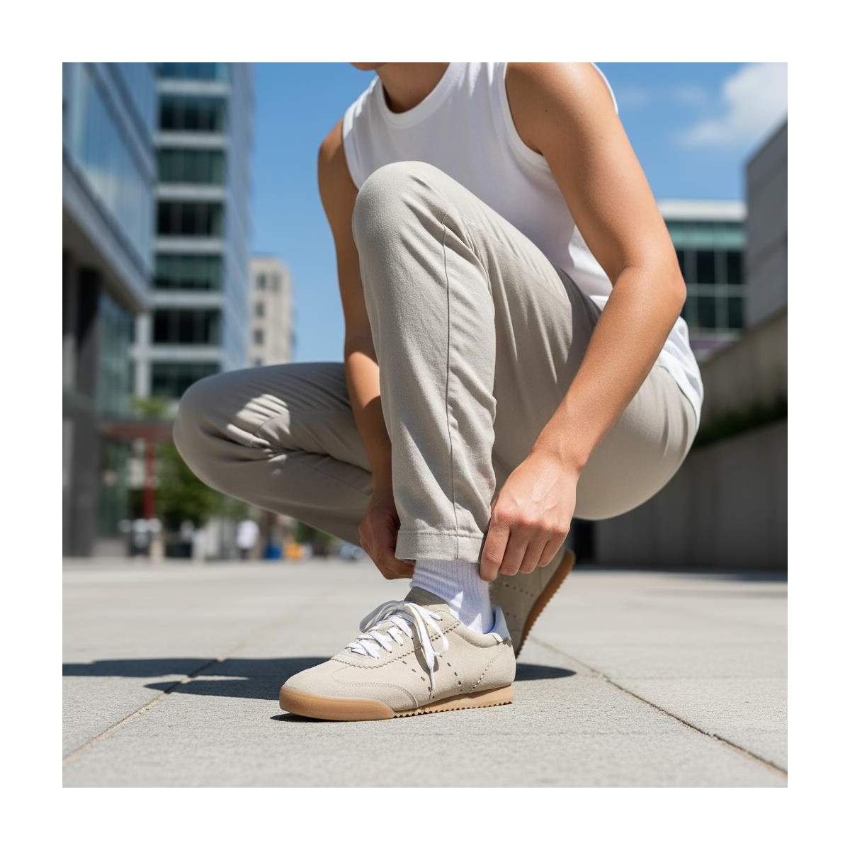 Женские кроссовки CUSHIONAIRE Tick Tock Women's Genuine Leather Lace-Up Casual Sneaker – Retro-Inspired Walking Shoe with Gum Rubber Outsole - Burgundy 6.5 — фото 2