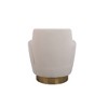 Velvet Swivel Barrel Chair, Comfy Round Accent Armchair with 360° Swivel & Gold Iron Base for Living Room & Bedroom - 4 of 4