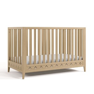 Mallorca 5-in-1 Convertible Crib with Bonus Toddler Guardrail ...