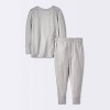 Toddler 2pc Solid Pointelle Snug Fit Pajama Set - Cloud Island™ - 2 of 4