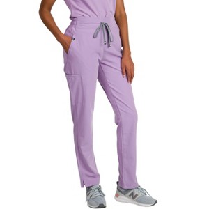 Medgear Ariana Women’s Curvy Fit Mid-rise Slim Straight Scrub Pant - 1 of 4