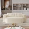 Hrinhom 78.7"W Modern Convertible Sleeper Sofa Bed,Foldable Floor Couch With 2 Pillows-Beige - 2 of 4