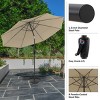 Nature Spring 10-ft Easy Crank Patio Umbrella with Auto Tilt - Vented Canopy for Deck, Balcony, Backyard, or Pool - 4 of 4