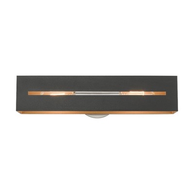 Livex Lighting Soma 2 - Light Vanity in  Textured Black