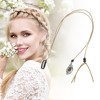 Unique Bargains Women's Leaf Braided Hair Chain 1 Pc - 4 of 4