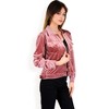 Anna-Kaci Women's Button-Up Velvet Jacket with Chest Pockets - 3 of 4