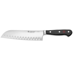 Wusthof Classic 7" Hollow Edge Santoku Kitchen Knife - 1 of 3