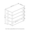 Furinno Entryway Freestanding Shoe Rack 5-Tier Large Shoe Storage Organizer W/Stainless Steel Tubes for 16-20 Pairs,White Oak - 3 of 4