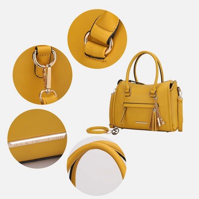 MKF Collection Satchel Bag with Adjustable Strap and Keyring, Valeria | MKF Collection by Mia K - Light Blue — фото 5