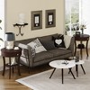 Costway 2 PCS 2-tier Side End Sofa Table Round Nightstand  Bedroom Living Room White/Espresso - image 2 of 4