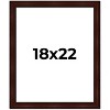 PosterPalooza | Distressed Brown Picture Frame - UV Acrylic, Foam Board Backing, Hanging Hardware - 2 of 4