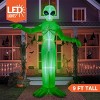 Joyfy 9 FT Tall Halloween Inflatable Giant Alien Decoration with Built-in LEDs for Halloween Indoor Outdoor Yard Garden Lawn Holiday Party Decoration - 4 of 4